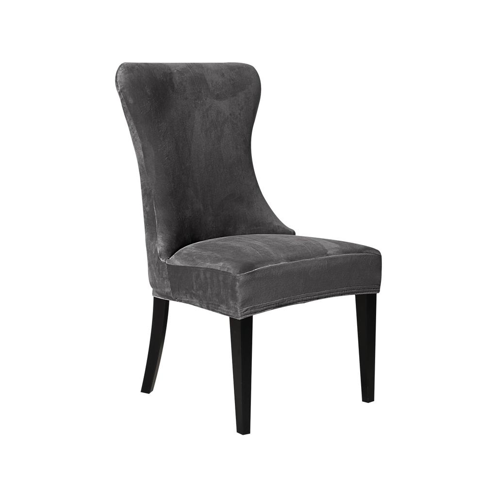 Супермягкий бархатный чехол на стул однотонный всесезонный эластичный для дома, отеля, европейского и американского ресторана, чехол на стул с боковинами