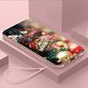 Роскошный чехол для телефона из ТПУ с ремешком для Huawei Y6P Y7 Y9 Prime 2019 Y9S Honor 70 90 Lite X7A X9A 5G, чехлы A1, художественный чехол с Рождеством и Новым годом