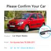 Для Hyundai Getz TB Click 2006 ~ 2011 комплект щеток стеклоочистителя спереди и сзади, щетки для очистки лобового стекла автомобиля