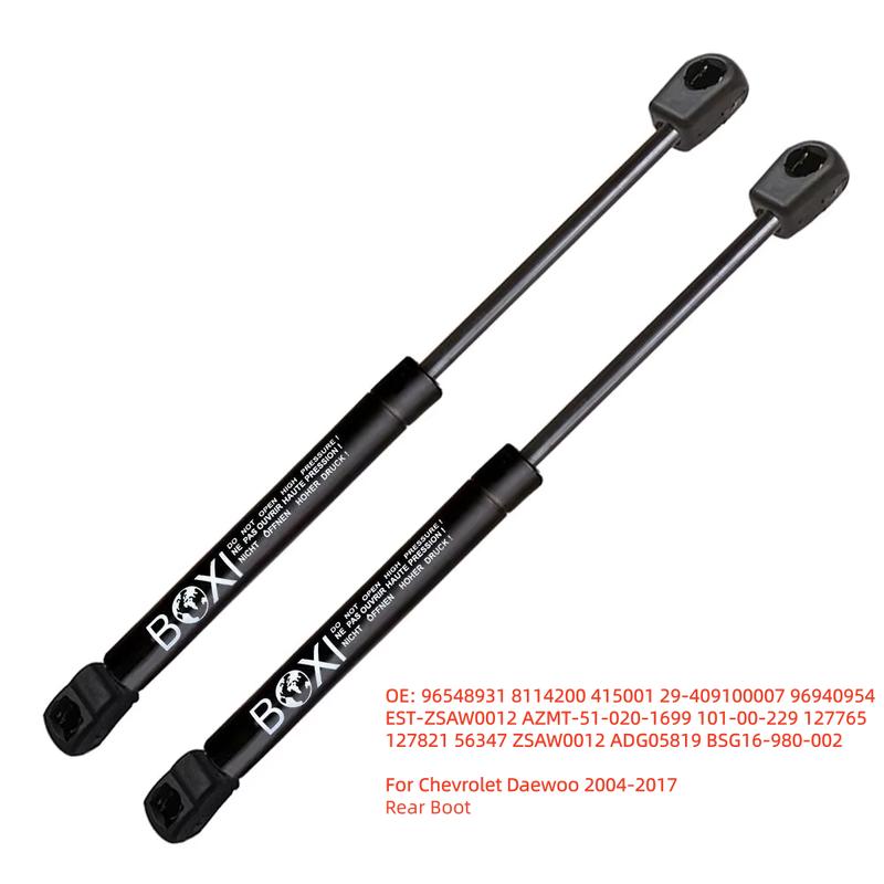 BOXI 2pcs Rear Boot Gas Spring Shock Lift Strut Support Bar Rod For Chevrolet Daewoo 2004 - 2017 96548931 96940954 Lift Struts