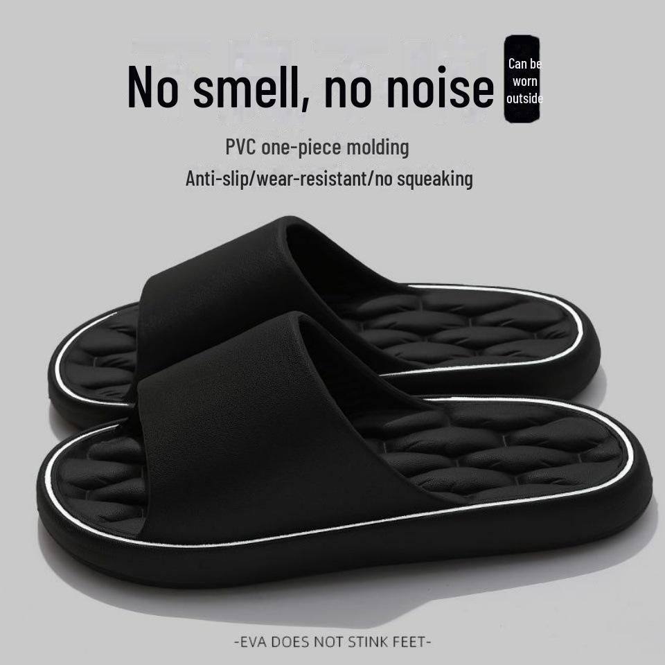 Мужские тапочки в корейском стиле на толстой подошве: Модные, универсальные, удобные, нескользящие, повседневные домашние тапочки на лето.