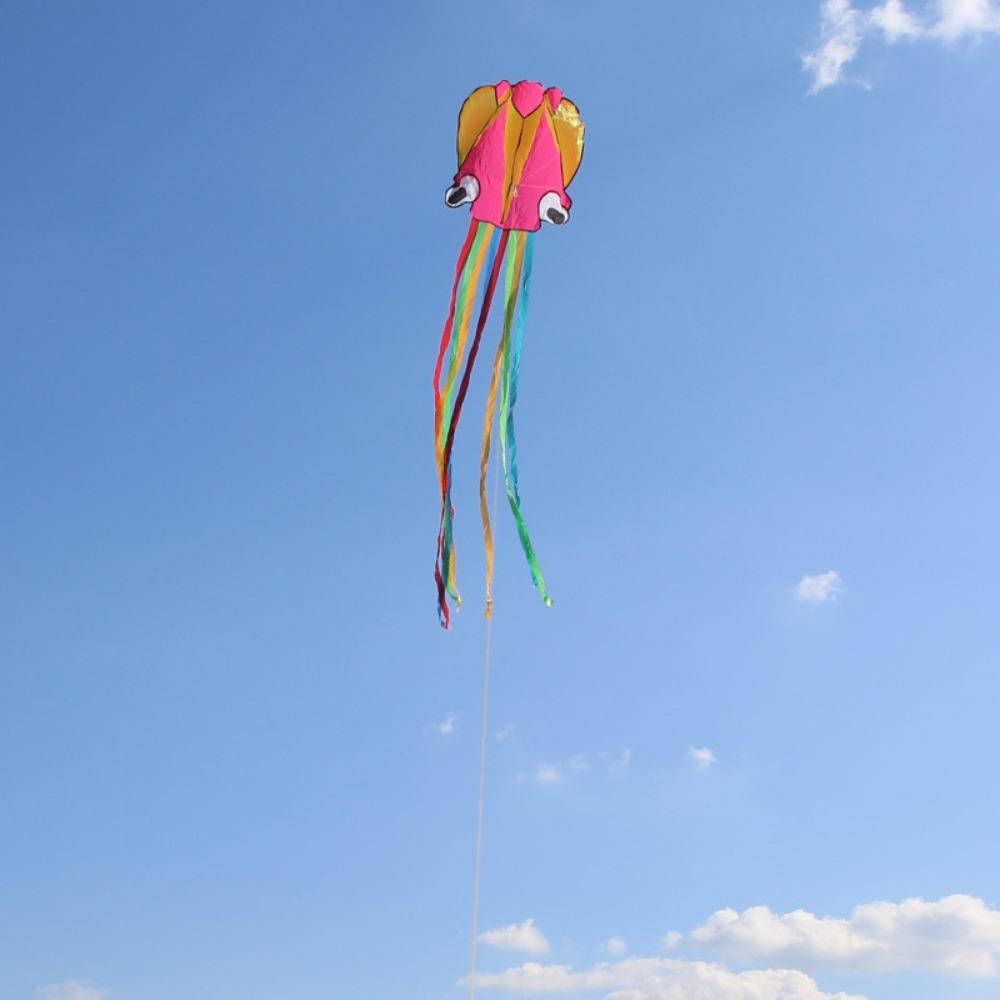 Orange 3D 3D Kite 4m Giant Soft Kite Factory Outlet Children Flying Kite  Family Interaction