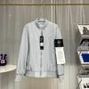 Мужская водонепроницаемая пилотская куртка Stone Island большого размера с большим логотипом на спине – Однотонная, Весна/Осень, Модный европейский и американский стиль