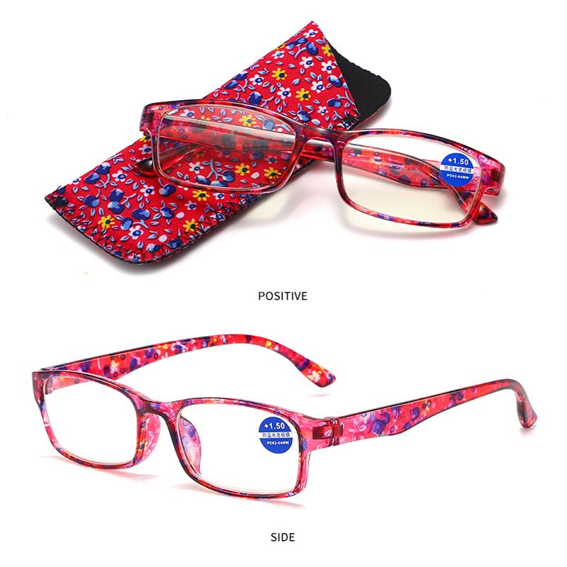 Женские очки для чтения с тканевым футляром, очки с блокировкой синего света, ультра-легкие великолепные очки, набор, отличный подарок