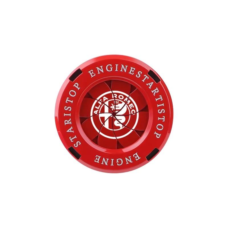 EOMY5 Car Start Button Metal Protective Cover For Alfa Romeo Giulietta Mito 159 Giulia Stelvio 156 147 Tonale Brera Disco Volante