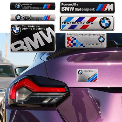 Для E46 E36 G20 E90 E60 F30 F10 E39 X1 M Performance 3D Алюминиевая Наклейка в Стиле Автомобиля Декор Кузова Багажника Наклейка Аксессуары