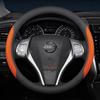 Leather Car Steering Wheel Cover for Nissan Patrol Tiida NP300 Frontier NV200 Navara Accessories