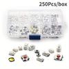 250Pcs/box 10-Types Tactile Push Button Switch Car Remote Control Keys Button Touch Microswitch