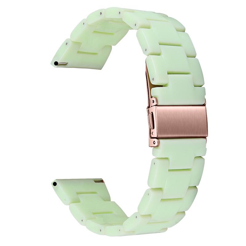 Resin Band for Fitbit Versa 4/Sense 2,20mm Lightweight Watch Strap Bracelet with Stainless Steel Buckle
