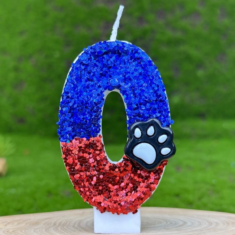 Cat Paw Dog Paw Bear Paw Digital Birthday Candle Cake First Birthday Candle