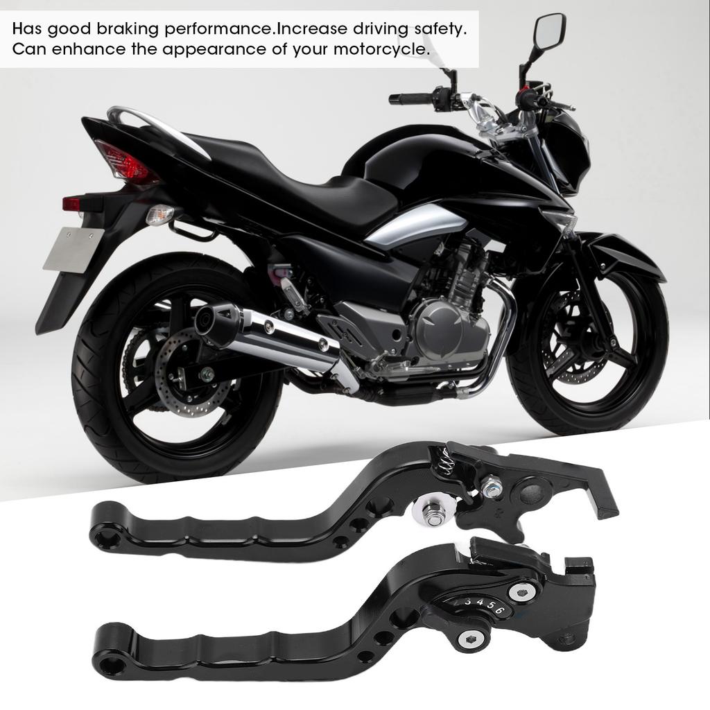 2PCS Motorcycle Brake Lever Handlebar Braking Device Aluminium Alloy