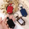 DIY Key Chains PU Leather Car Key Ring Rings Charm Bag Photo Keyring  Gifts