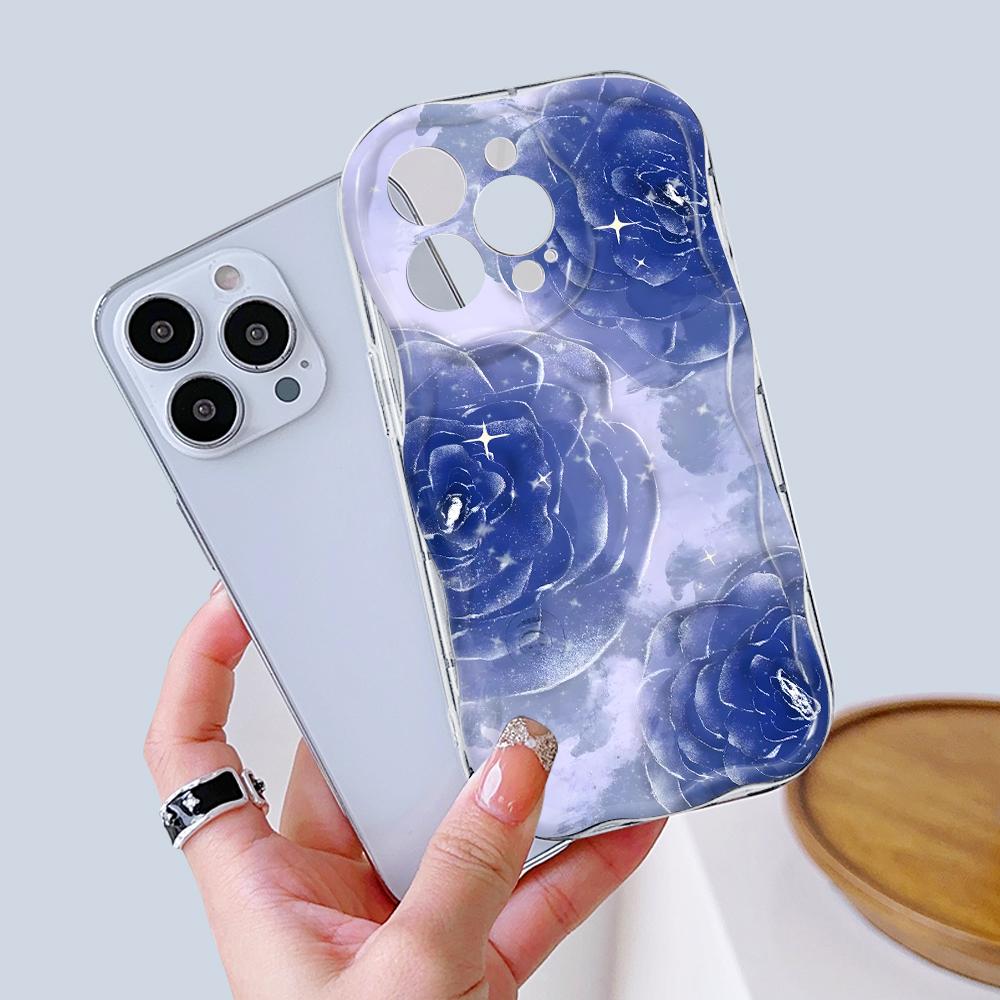 Мультяшный узор кремовая текстура чехол волнистый край мягкий силиконовый чехол для телефона чехол для iPhone Samsung Huawei Honor Xiaomi Redmi Infinix Tecno