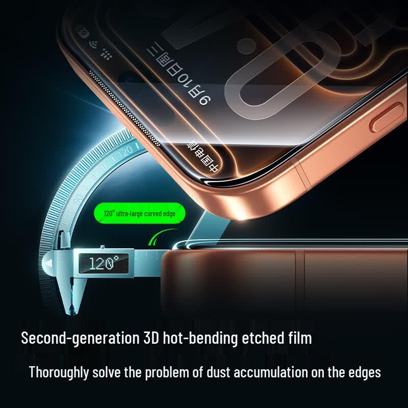 3D изогнутое закаленное стекло для экрана Apple iPhone 17 Pro Max