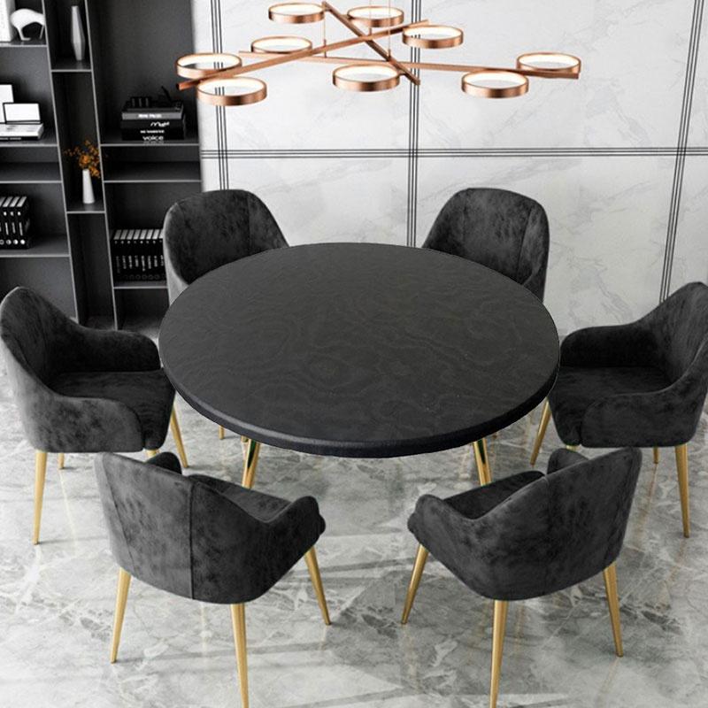 6 цветов, круглые 60-130 см, эластичная скатерть, защитная крышка для стола, водонепроницаемая