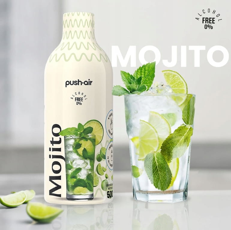 Mojito soda fountain syrup 500ml, mint and lime refreshment without alcohol