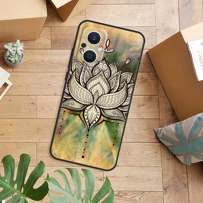 Mandala Pattern Case For OPPO Reno 14F 13F 12F 10 11 12 13 14 Pro 8T 7 8 Lite OPPO Find X8 X6 X5 X9 Pro Cover