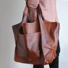 Retro European & American Soft Leather Large-Capacity Women's Tote Bag