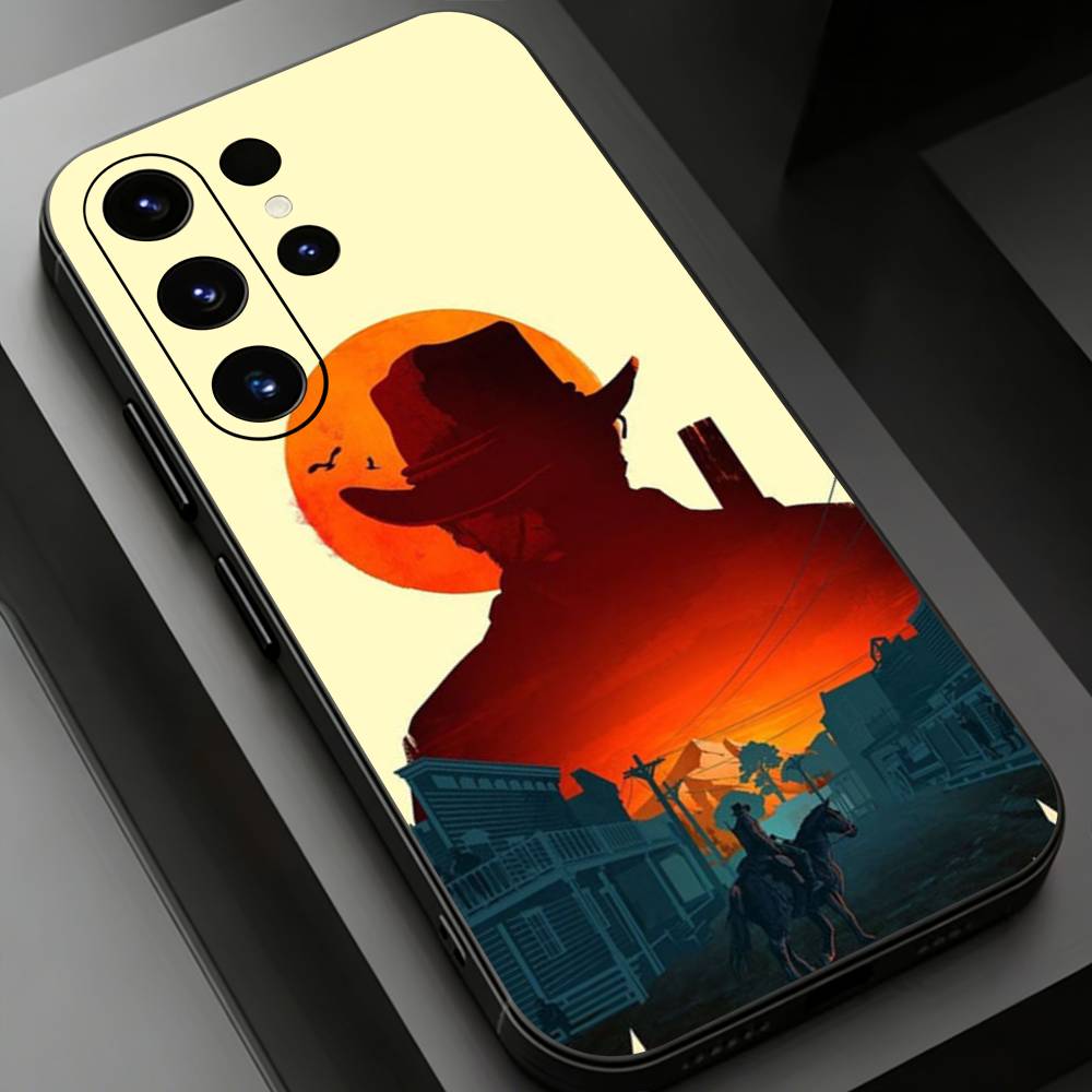 Красный чехол для телефона Red D-Dead R-Redemption для Samsung Galaxy S24,25,26,23 22,21,S20 Plus Ultra FE мягкие чехлы fundas