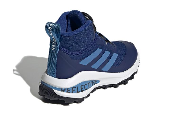 adidas Fortarun Freelock Всесезонные K Скользкие Устойчивые к истиранию Высокие Детские Беговые Кроссовки Индиго Детские FZ5473