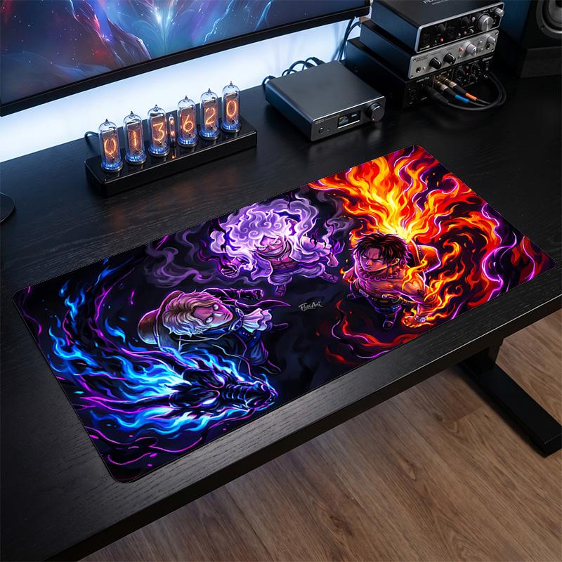 One Piece Printed Mouse Pad Non-Slip Waterproof Rubber Desk Mat for Gaming Office Laptop Home Decor Gift