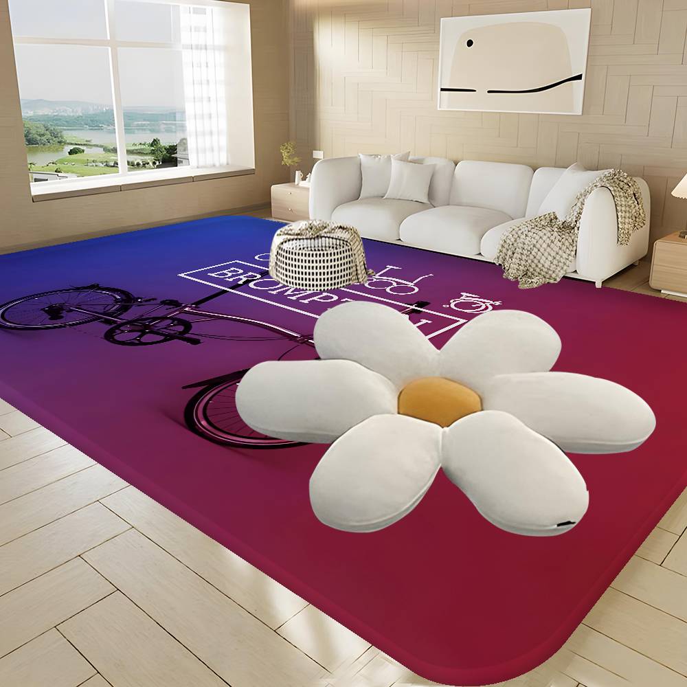 Brompton LOGO Floor Mat Rectangle Anti-slip Home Soft Badmat Front Door Indoor Outdoor Mat el Decor Mat