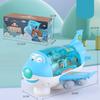 360° Rotating Electric Plane Airplane Toys for Kids Bump and Go Action Toddler Toy Plane with LED Flashing Light Sound for Boys