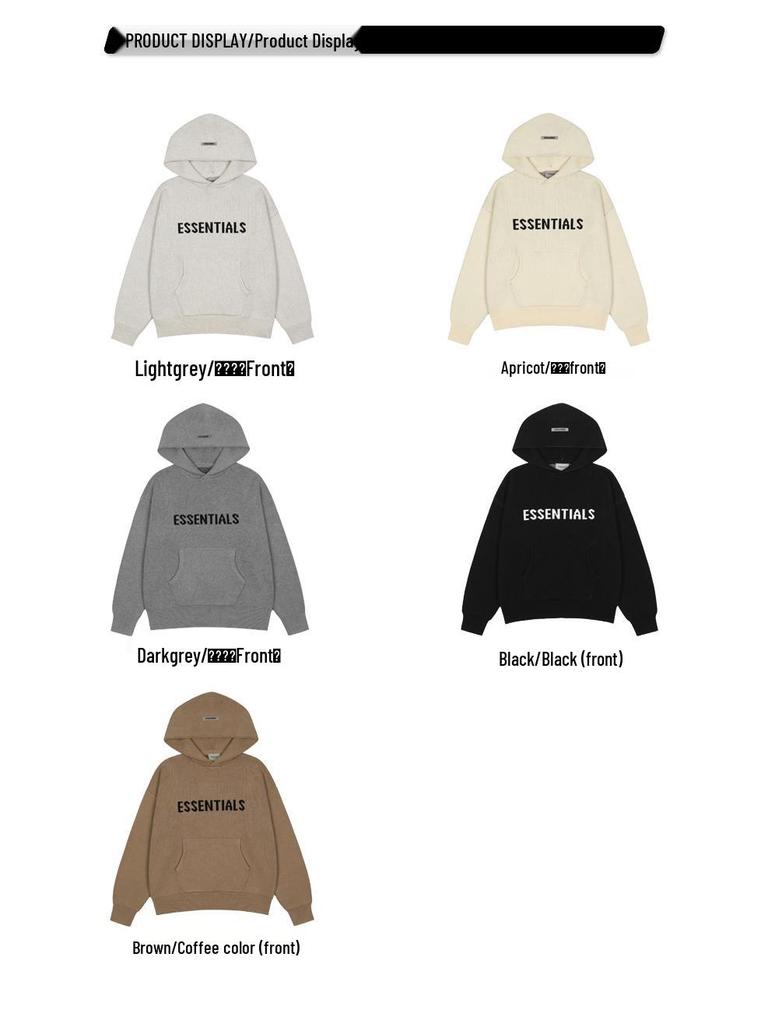 Худи FOG Essentials с двойной линией – Модный, свободный трикотаж для уличной моды