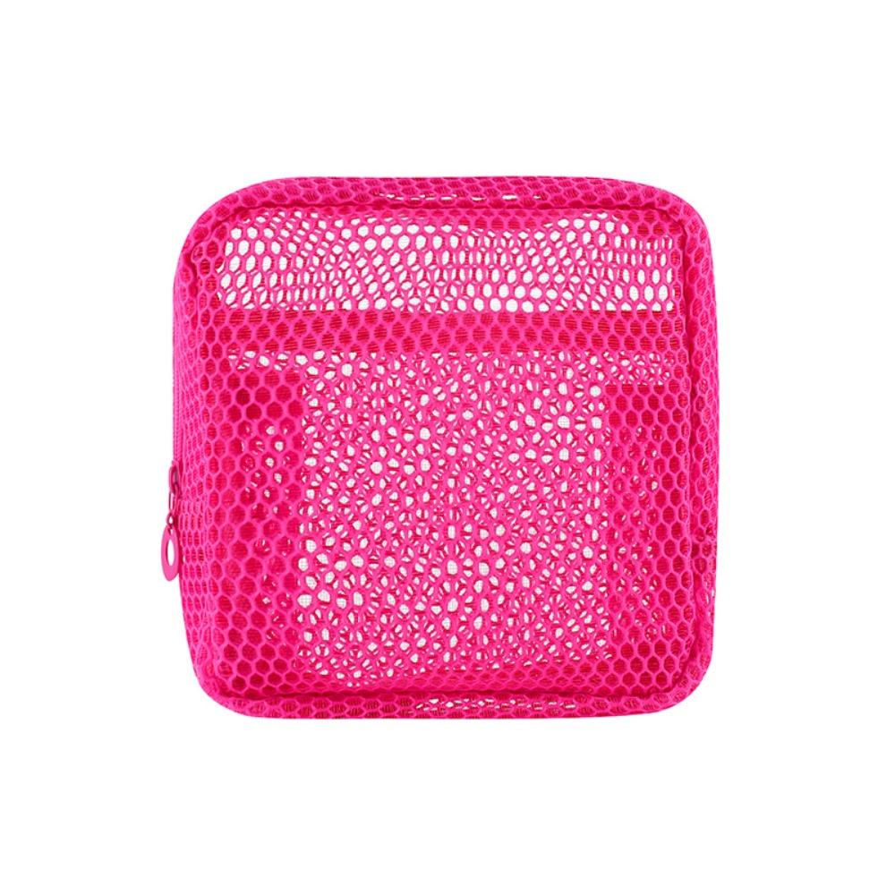Small Capacity Lipstick Key Storage Pouch Mesh Zipper Coin Purse Portable Cosmetic Bag