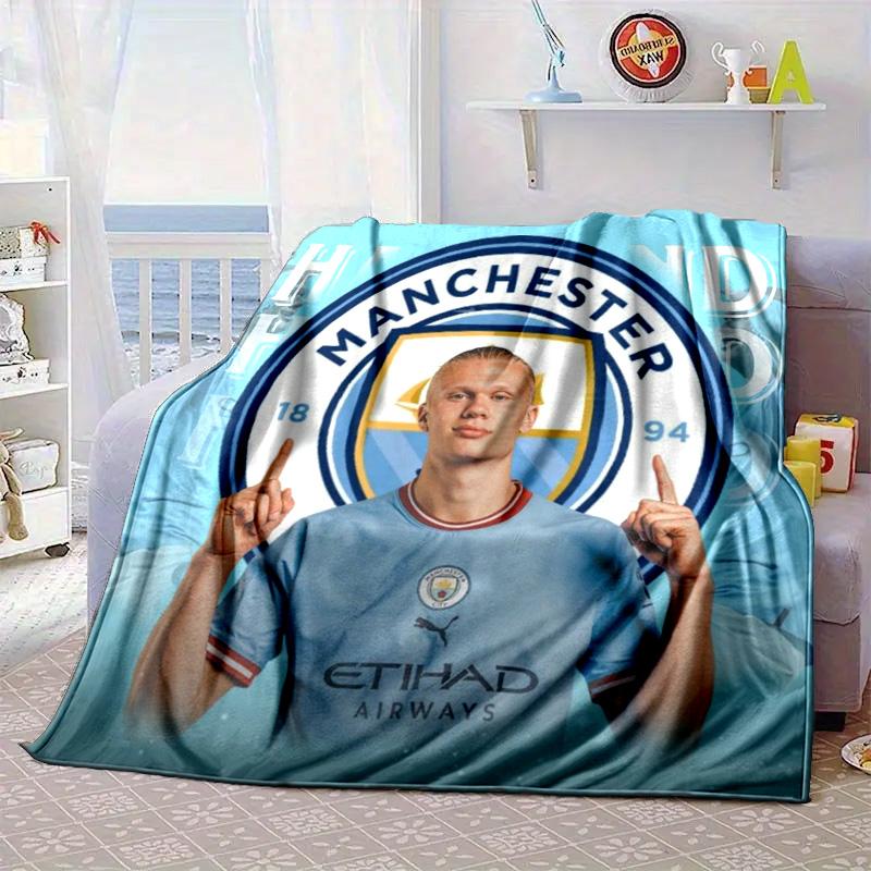 Haaland's Number 9 Journey Portable Blanket/Soft Blanket Bedding Blanket Suitable for Travel Camping Living Rooms Offices Sofas Fan Gifts