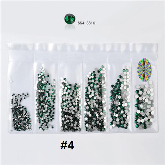 1 сумка, смешанные размеры, Стразы для ногтей, кристаллы, стекло, алмаз, драгоценный камень, украшения для дизайна ногтей, маникюрные инструменты, 20 цветов на выбор