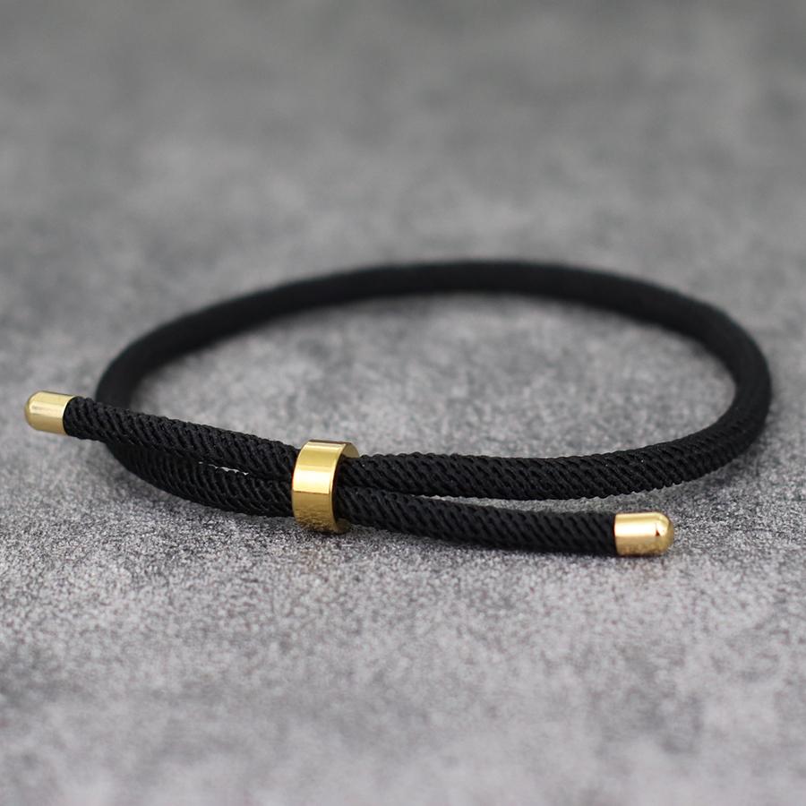 Simple Style Rope Bracelet For Men Unfading 6 Colors Grade A 4mm Thread Luck Red Braslet Valentine Day Gift Pulsera Cuerda