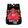 Рюкзак детский с лейблом Gorilla Game, мультяшный рюкзак для книг для мальчиков и девочек, прочный и легкий