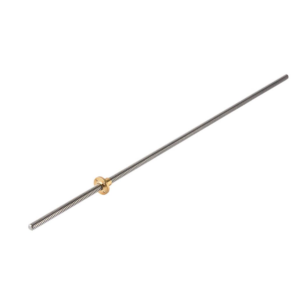 Т8 8мм Трапециевидный Резьбовой Стержень из Нержавеющей Стали Винт и Латунная Гайка для 3D Принтера