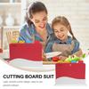 Non-Slip Cutting Board Set Hygienic Color Coded Board Set Chopping Board Set  Vegetable Prep