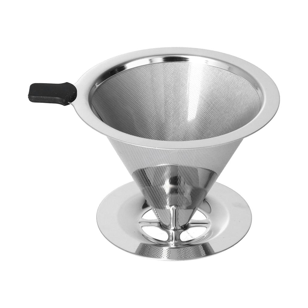 105mm Outer Diameter Coffee Filter Stainless Steel Funnel Type Accurate Coffee Dripper for Home