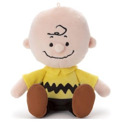 Peanuts Коллекция стираемых бобов Плюшевая игрушка Чарли Браун, примерно 19 см в высоту