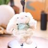 Cartoon Rabbit Plush Toy Cute Soft Stuffed Bunny Doll Keychain Pendant Bag Charms Backpack Hanging Decoration Birthday Gifts