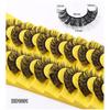 10 Pairs Natural False Eyelashes Curl Russian Volumes 3D Fluffy Mink Reusable Fake Lashes Flexible Extensions Faux Cils