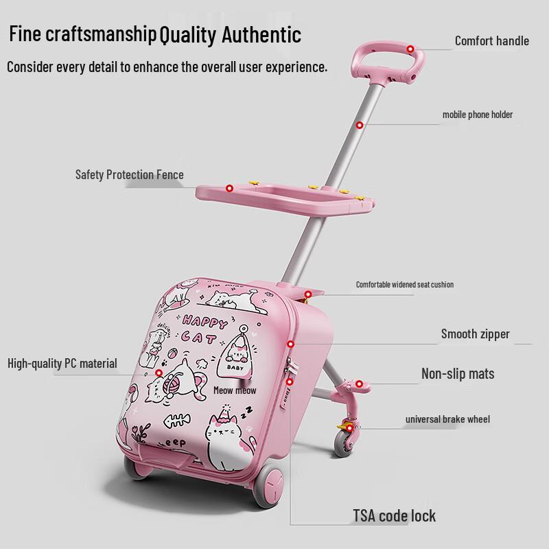 Kids Ride-On Travel Suitcase