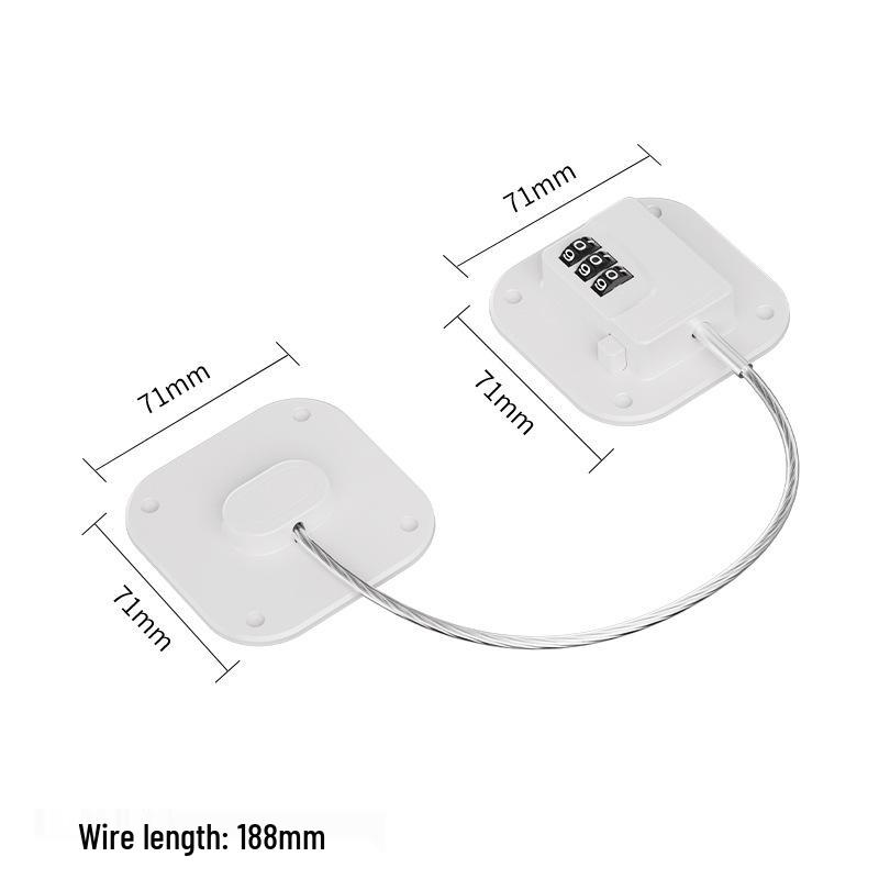 Многофункциональный замок без сверления, безопасный для детей: Для окон, холодильников, ящиков, шкафов, туалетов