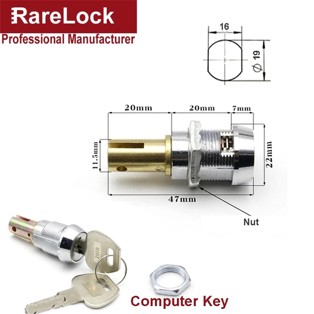 Tool Box Cabinet Lock for Game Machine Toy Vending School Locker Gym Case Industry Hardware Rarelock MS540 i