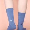 SNOOZY Sea Dinosaur Embroidered Socks (Cornflower Blue)