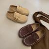 Матовые коровьи Birkenstocks осень-зима 2025 версия с высотой 4 см полностью закрытые ленивые повседневные туфли на одной педали