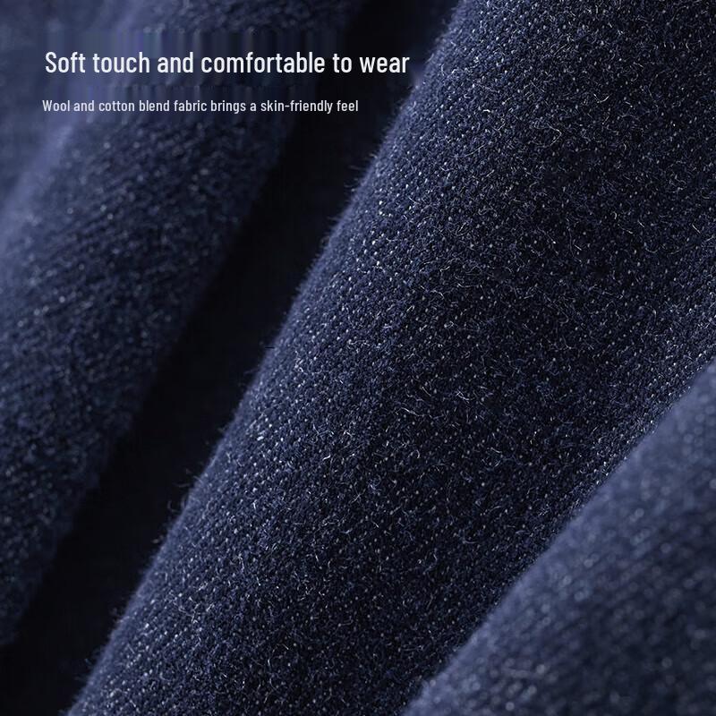 JOEONE Мужские джинсы из денима прямого кроя со смесью шерсти