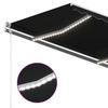 Maison Exclusive - Auvent automatique capteur de vent et LED 400x350 cm Anthracite