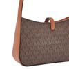 Michael Kors Женская сумка через плечо Lyra с золотым замком и монограммой, из искусственной кожи, коричневая 35T4G1YC5B-BROWN
