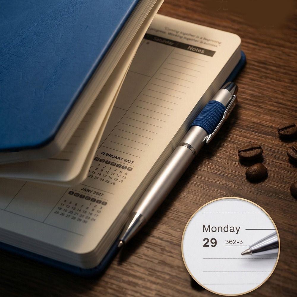 A6 2027 Schedule Planner Notepad Lightweight Office Work Planner To-do List Notebook Yearly Record
