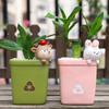 Cute Animal Resin Flower Pot Succulent Plant Pot Planter Home Decor Desktop Ornaments Bonsai Garden Decoration