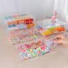 Transparent Multi-Layer Storage Box for Glass Beads and Jewelry Accessories